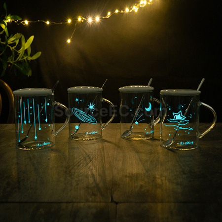 Customization Glass Cup With Lid Promotional Products