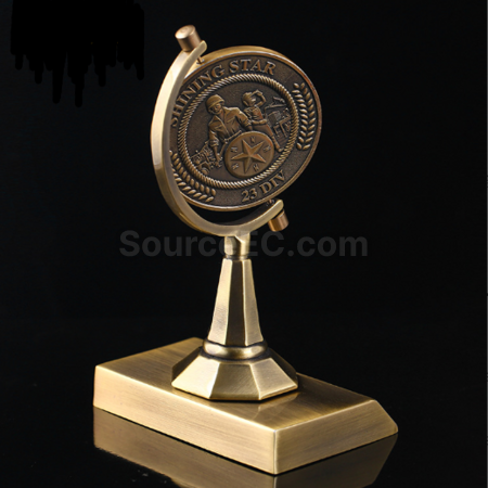 Customization Bronze Rotating Trophy Promotional Products