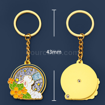Customization Moon-gazing Rabbit Keychain Promotional Products