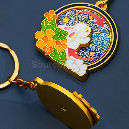 Customization Moon-gazing Rabbit Keychain Promotional Products