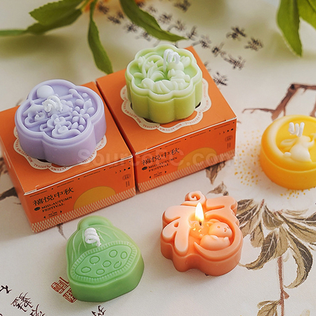 Customization Mid-autumn Mooncake Scented Candle Gift Set Promotional Products