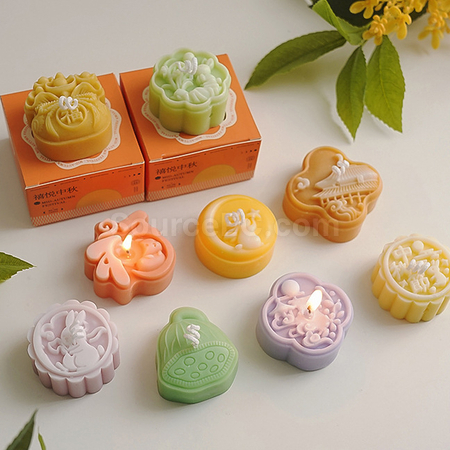 Customization Mid-autumn Mooncake Scented Candle Gift Set Promotional Products