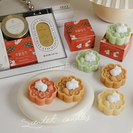 Customization Mid-autumn Mooncake Scented Candle Gift Set Promotional Products
