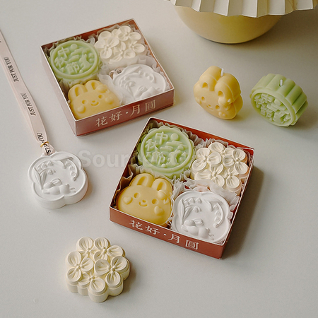 Customization Mid-autumn Mooncake Scented Candle Gift Set Promotional Products