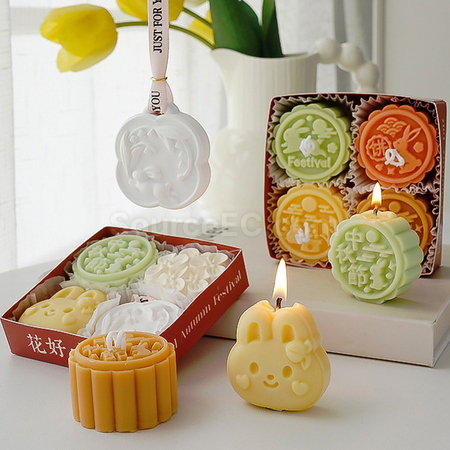 Customization Mid-autumn Mooncake Scented Candle Gift Set Promotional Products