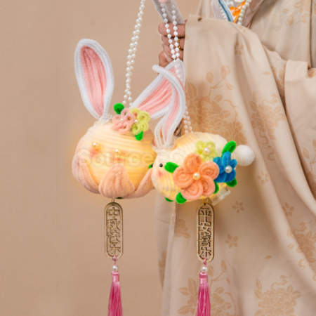 Customization Mid Autumn Festival DIY Rabbit Lantern (requires self-assembly) Promotional Products