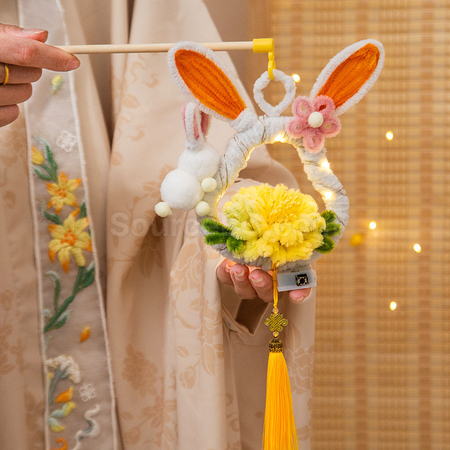 Customization Mid Autumn Festival DIY Rabbit Lantern (requires self-assembly) Promotional Products