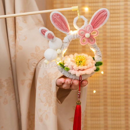 Customization Mid Autumn Festival DIY Rabbit Lantern (requires self-assembly) Promotional Products