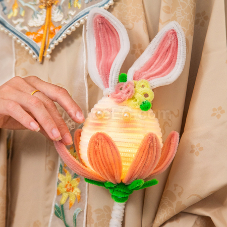 Customization Mid Autumn Festival DIY Rabbit Lantern (requires self-assembly) Promotional Products