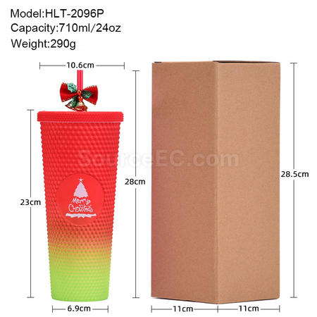 Customization 710ML Christmas Sippy Cup Promotional Products