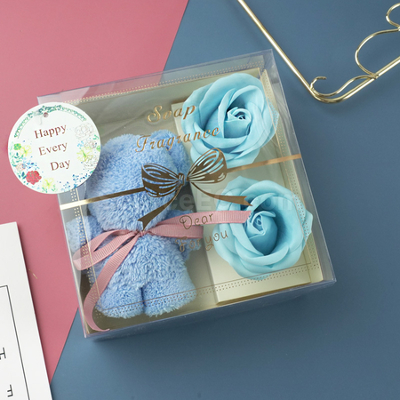 Customization Rose Soap Flower Towel Gift Box Promotional Products