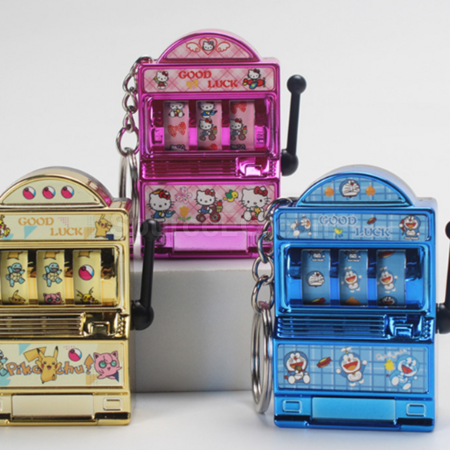 Customization Mini fruit machine keychain Promotional Products