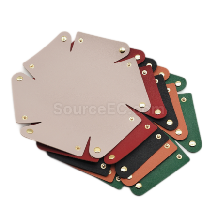 Customization Circular PU leather storage box Promotional Products