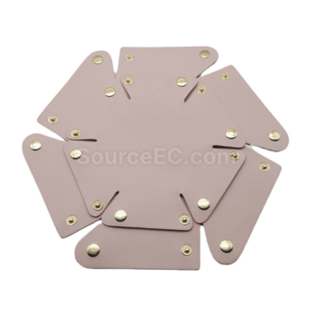 Customization Circular PU leather storage box Promotional Products