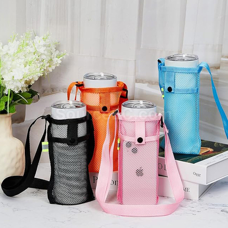 Customization Carrier Mesh Water Bottle Bag Promotional Products