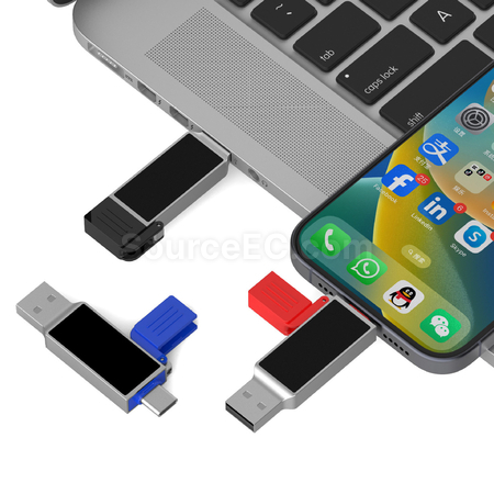 Customization Type-C USB Flash Drive with Lighting Logo Promotional Products