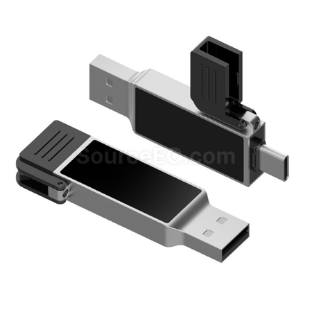 Customization Type-C USB Flash Drive with Lighting Logo Promotional Products