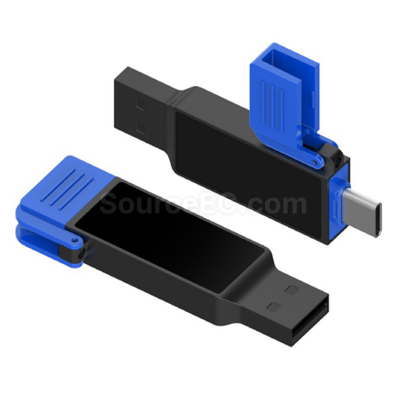 Customization Type-C USB Flash Drive with Lighting Logo Promotional Products