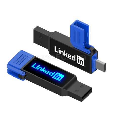 Customization Type-C USB Flash Drive with Lighting Logo Promotional Products