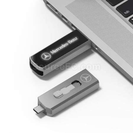 Customization Type-C USB Flash Drive with Lighting Logo Promotional Products