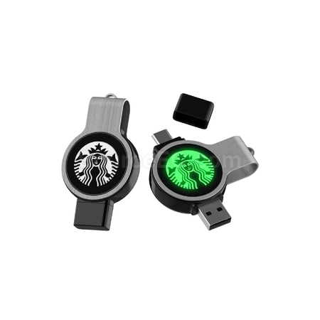 Customization Type-C USB Flash Drive with Lighting Logo Promotional Products