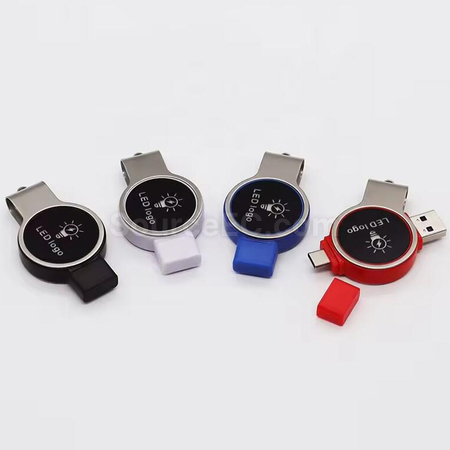 Customization Type-C USB Flash Drive with Lighting Logo Promotional Products