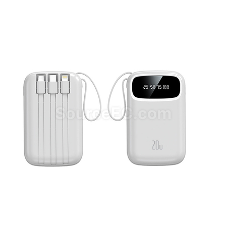 Customization 3C Certified Comes With Four Wires Mobile Power Bank Promotional Products