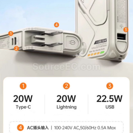 Customization 3C Certification Magnetic Wireless Mobile Power Bank Promotional Products