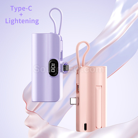 Customization Wireless Capsule Charging Bank with Phone Stand Promotional Products