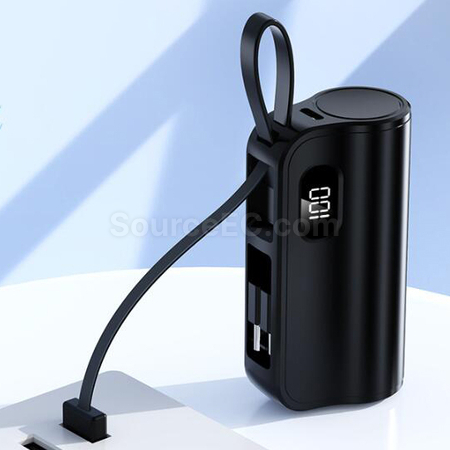 Customization Wireless Capsule Charging Bank with Phone Stand Promotional Products