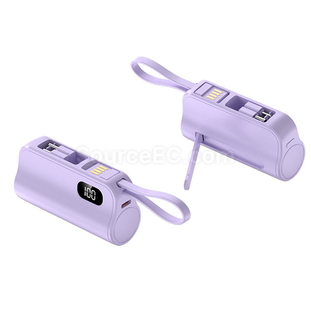 Customization Wireless Capsule Charging Bank with Phone Stand Promotional Products