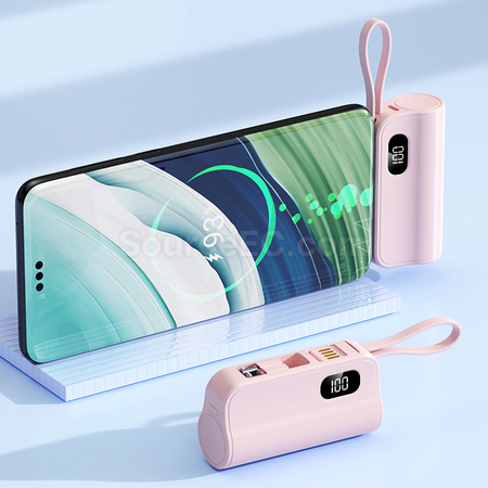 Customization Wireless Capsule Charging Bank with Phone Stand Promotional Products