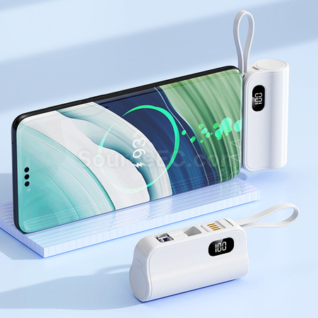 Customization Wireless Capsule Charging Bank with Phone Stand Promotional Products