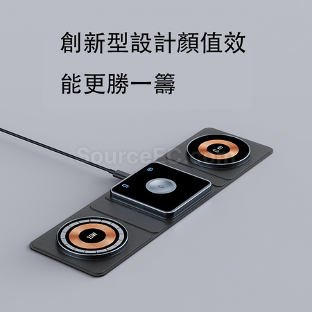 Customization Folding Magsafe Transparent Magnetic Wireless Charging Promotional Products