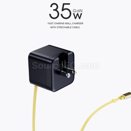 Customization Mini charging head with built-in extension cable type-c Promotional Products