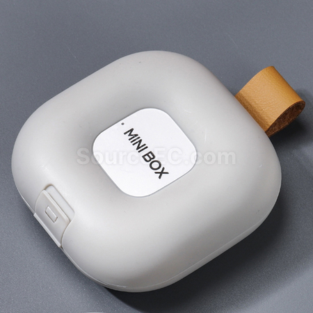 Customization Portable hanging rope divided flip sealed medicine box Promotional Products