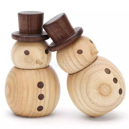 Customization Snow Man Aroma Wood Promotional Products
