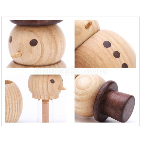 Customization Snow Man Aroma Wood Promotional Products