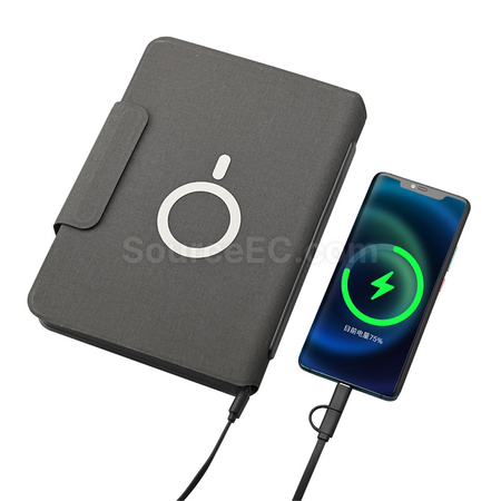 Customization Magnetic Wireless Charging Notebook Promotional Products