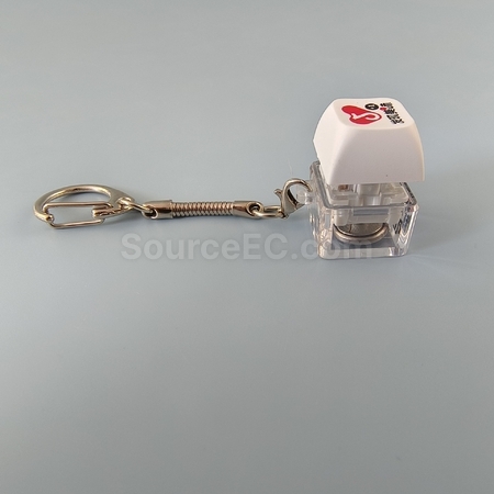 Customization Unzip Button Keychain Promotional Products