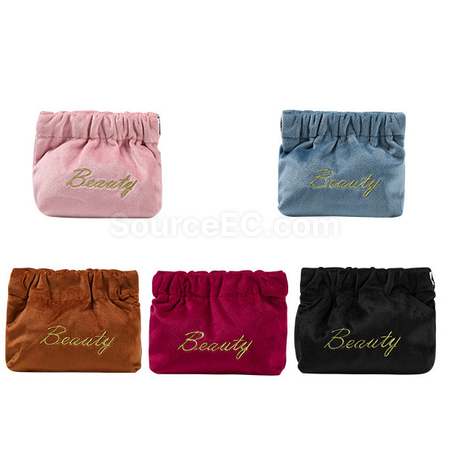Customization Velvet Automatic Closure Portable Storage Bag Promotional Products