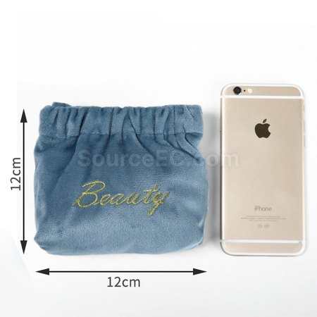 Customization Velvet Automatic Closure Portable Storage Bag Promotional Products