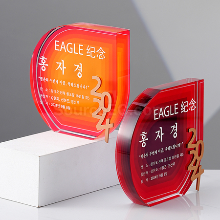 Customization Colour Printing Crystal Trophy Promotional Products