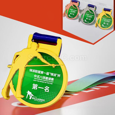 Customization Billiards Metal Medal Promotional Products