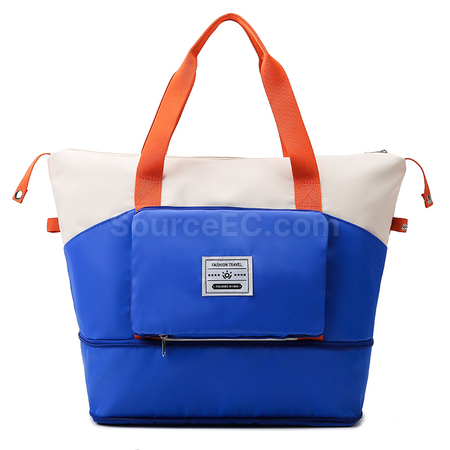 Customization Large-Capacity Color-Blocked Folding Travel Bag Promotional Products