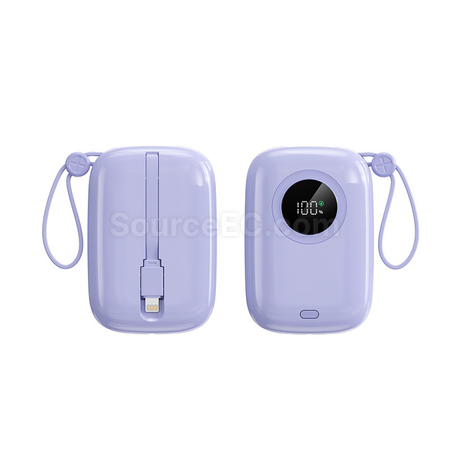 Customization Portable Self-Contained Line Portable Fast Charging Power Bank Promotional Products