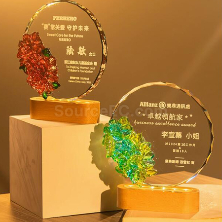Customization Creative Luminous Crystal Award Promotional Products
