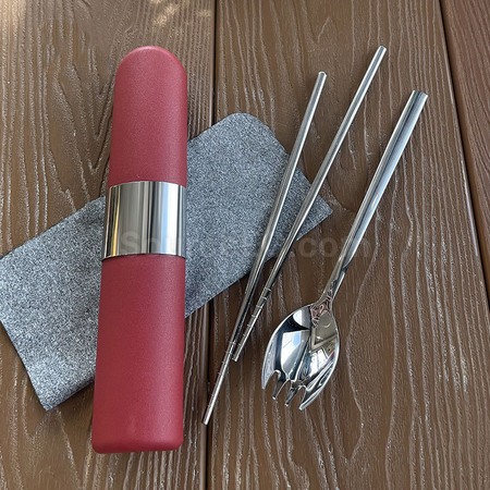 Customization 2 in 1 Tableware with Tube Promotional Products