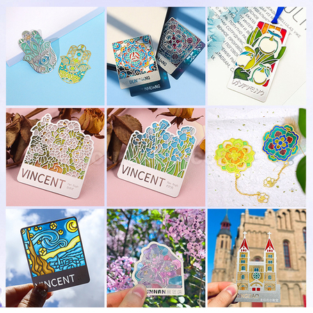 Customization Hollow Glazed Paint Magnet Bookmark Promotional Products