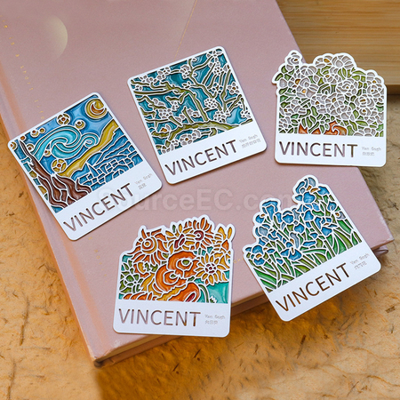 Customization Hollow Glazed Paint Magnet Bookmark Promotional Products